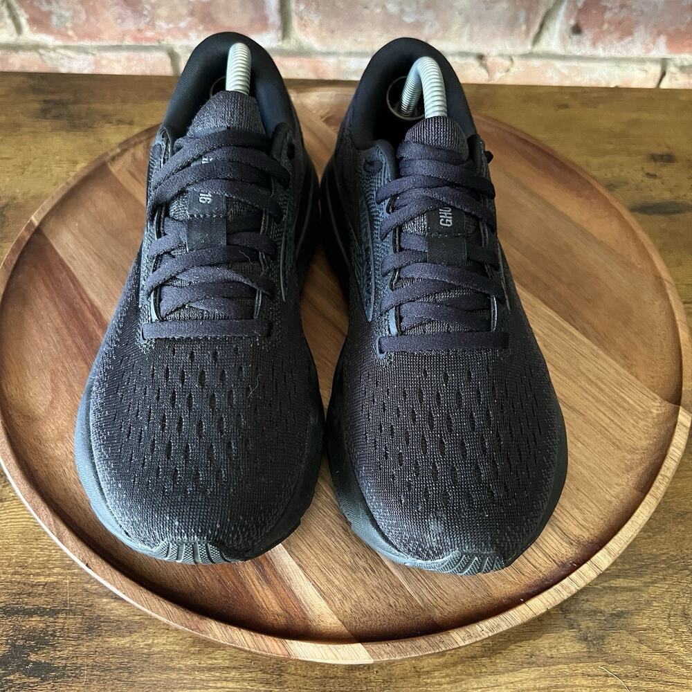 Brooks Ghost 16 Womens 6.5 Black Mesh Neutral Cushion Running Sneakers Shoes - Picture 3 of 16